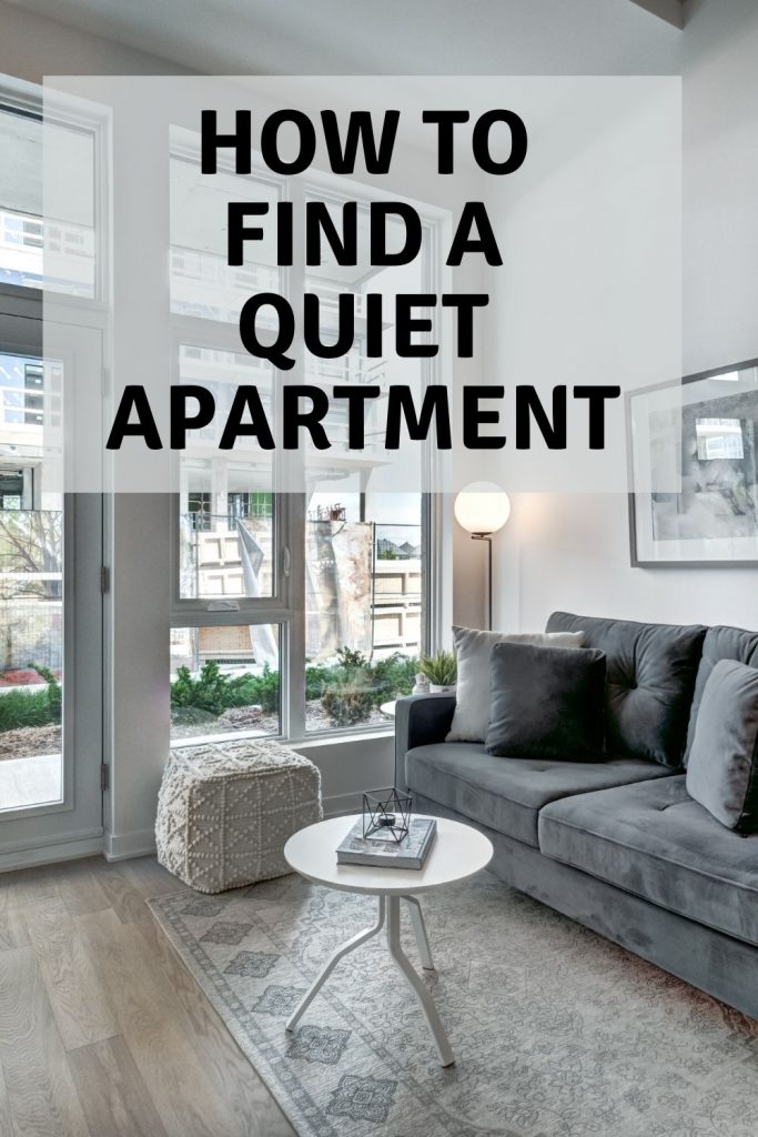 how to find a quiet apartment