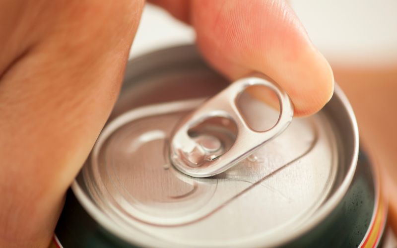can you open a soda can quietly